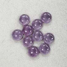 10MM ROUND CABOCHON CZ AMETHYST(10PCS/BAG)